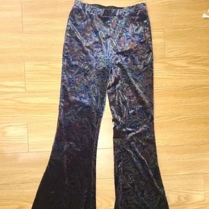 Vintage velvet bell bottoms